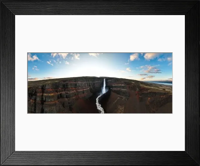 Framed Print : View from above, panoramic view of the spectacular Skógafoss Waterfall in South-Iceland Framed Print : View from above, panoramic view of the spectacular Skógafoss Waterfall in South-Iceland