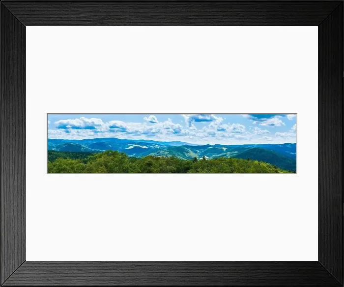 Framed Print : Germany, XXL aerial panorama nature scenery view above schwarzwald tree tops Framed Print : Germany, XXL aerial panorama nature scenery view above schwarzwald tree tops