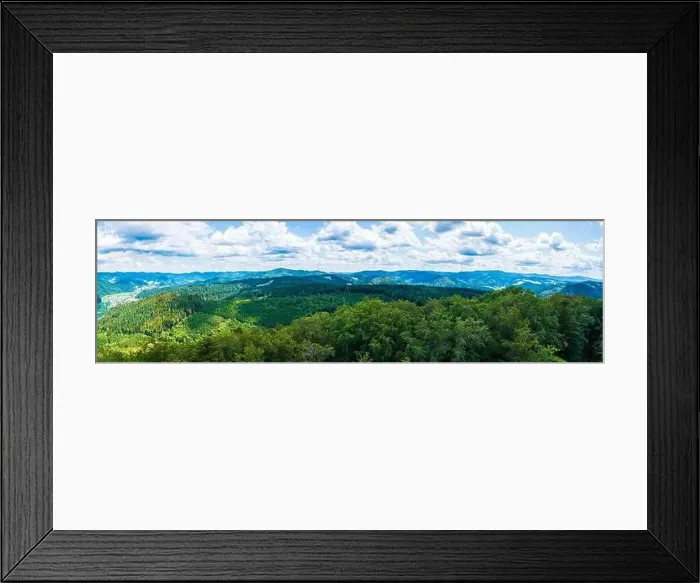 Framed Print : Germany, XXL aerial panorama nature landscape view above schwarzwald tree tops Framed Print : Germany, XXL aerial panorama nature landscape view above schwarzwald tree tops