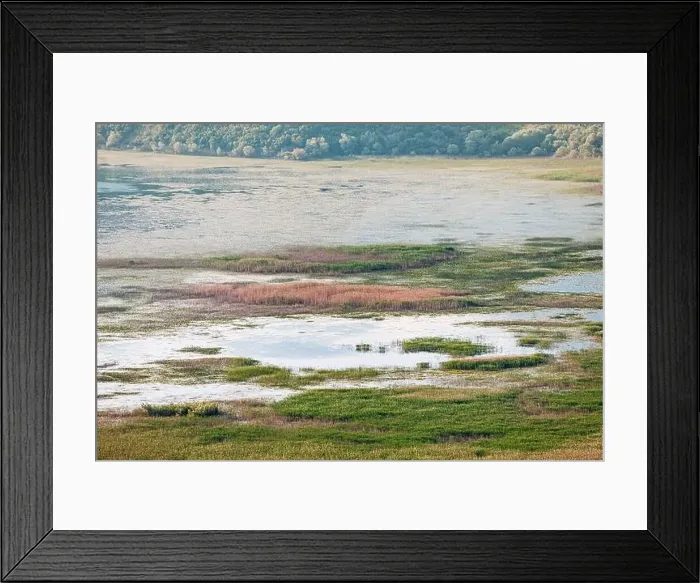 Framed Print : top view of the beautiful Skadar Lake Framed Print : top view of the beautiful Skadar Lake