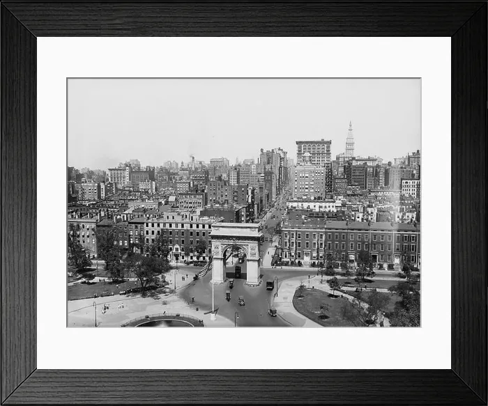 Framed Print : Washington Square, New York City 1900 Framed Print : Washington Square, New York City 1900