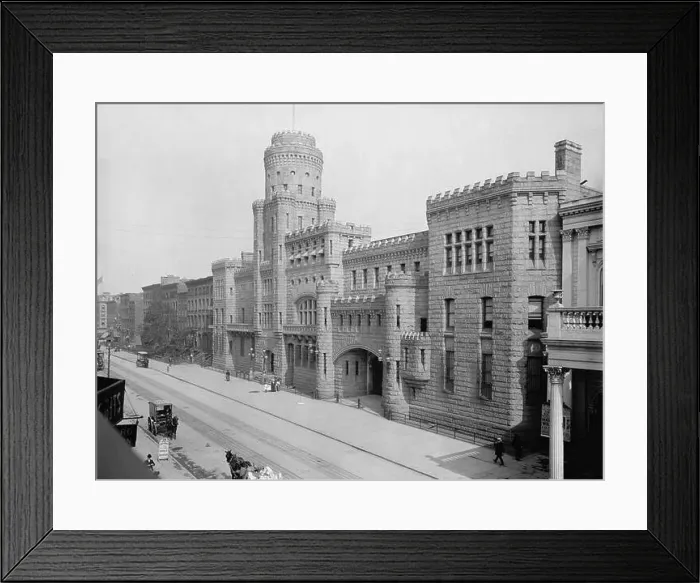 Framed Print : Cadet Armory, New York City 1904 Framed Print : Cadet Armory, New York City 1904