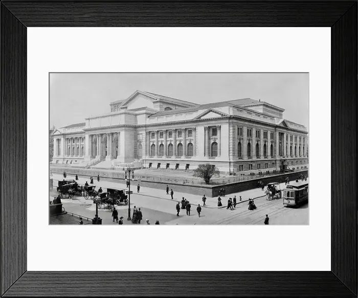 Framed Print : Metropolitan (New York Public) Library, New York City 1908 Framed Print : Metropolitan (New York Public) Library, New York City 1908