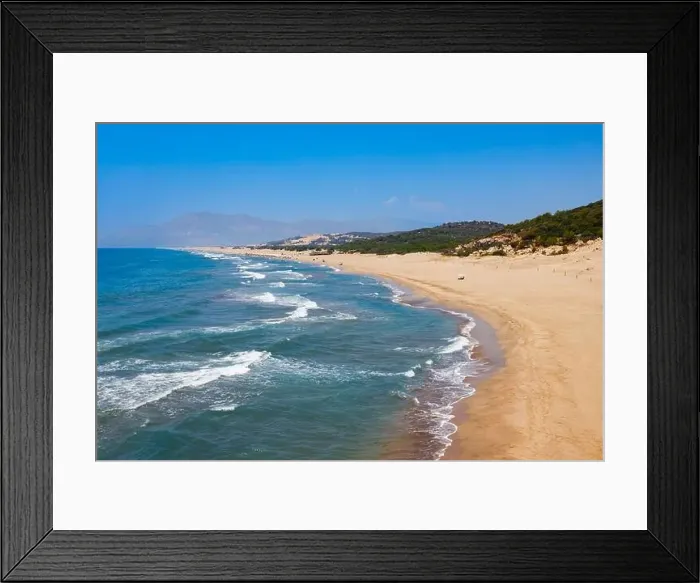 Framed Print : Patara yellow sand beach aerial panoramic view in Antalya Province, Turkey Framed Print : Patara yellow sand beach aerial panoramic view in Antalya Province, Turkey