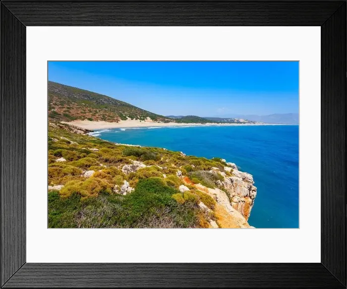 Framed Print : Patara yellow sand beach aerial panoramic view in Antalya Province, Turkey Framed Print : Patara yellow sand beach aerial panoramic view in Antalya Province, Turkey