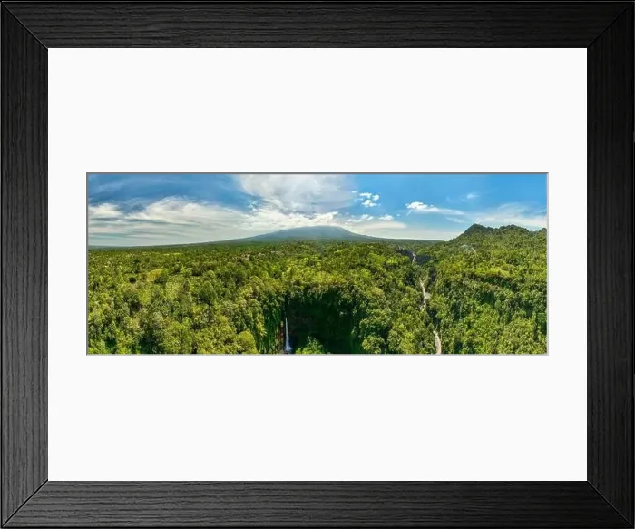 Framed Print : Amazing view of the kapas biru waterfall in east java Framed Print : Amazing view of the kapas biru waterfall in east java