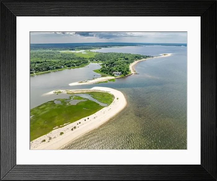 Framed Print : aerial view of red creek pond and area Framed Print : aerial view of red creek pond and area