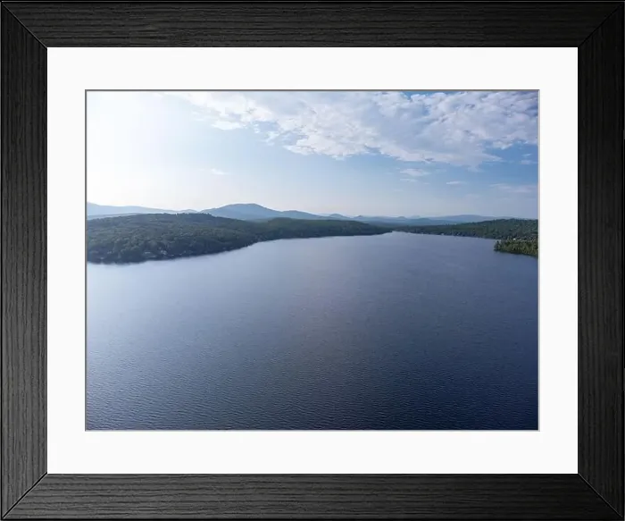 Framed Print : Maidstone Lake Vermont, aerial summer view Framed Print : Maidstone Lake Vermont, aerial summer view