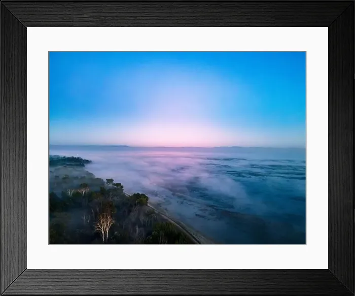 Framed Print : The golden island. Grado Island from above at sunset Framed Print : The golden island. Grado Island from above at sunset