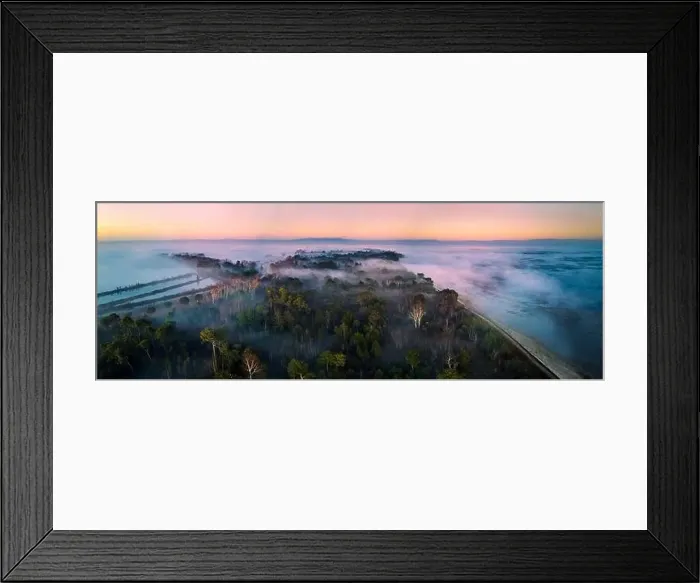 Framed Print : The golden island. Grado Island from above at sunset Framed Print : The golden island. Grado Island from above at sunset
