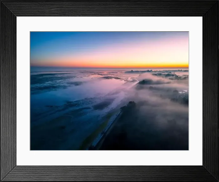 Framed Print : The golden island. Grado Island from above at sunset Framed Print : The golden island. Grado Island from above at sunset