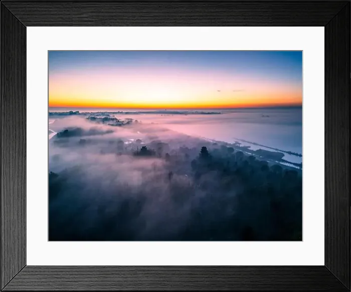 Framed Print : The golden island. Grado Island from above at sunset Framed Print : The golden island. Grado Island from above at sunset