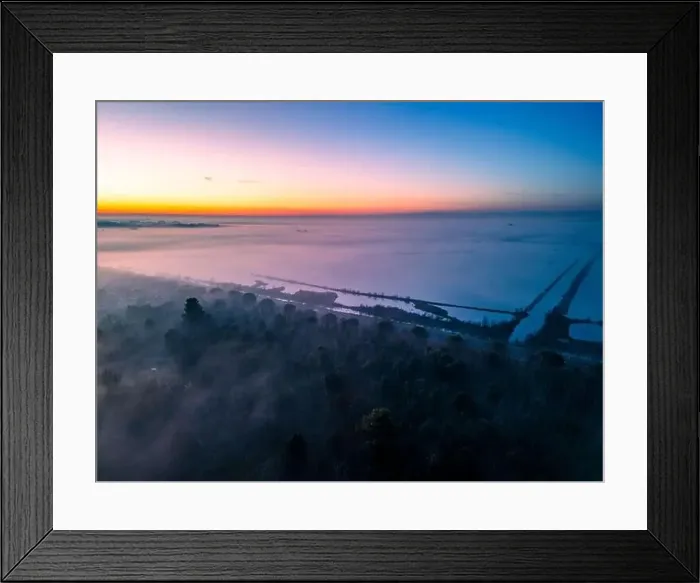 Framed Print : The golden island. Grado Island from above at sunset Framed Print : The golden island. Grado Island from above at sunset