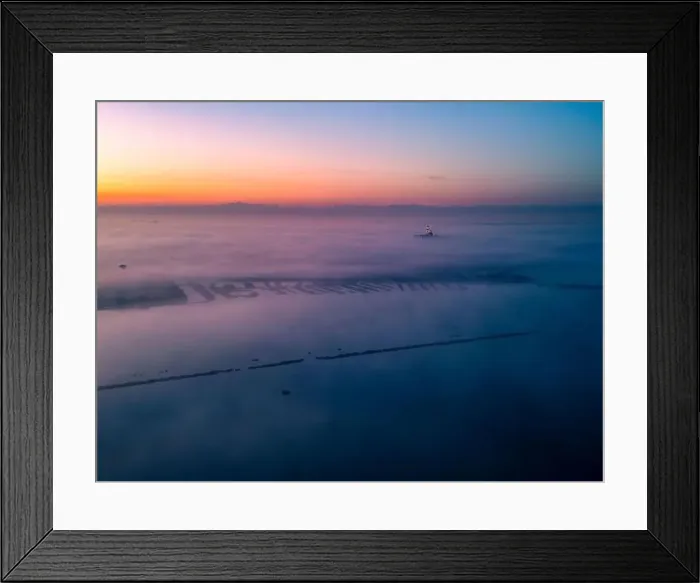Framed Print : The golden island. Grado Island from above at sunset Framed Print : The golden island. Grado Island from above at sunset