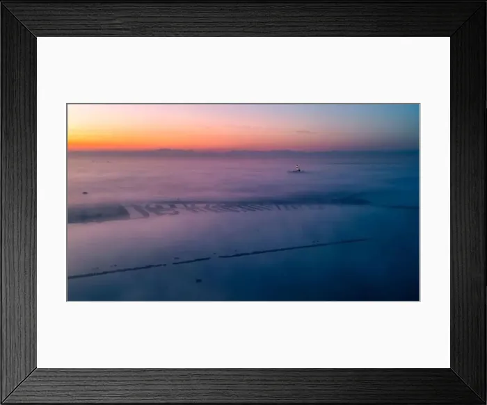 Framed Print : The golden island. Grado Island from above at sunset Framed Print : The golden island. Grado Island from above at sunset