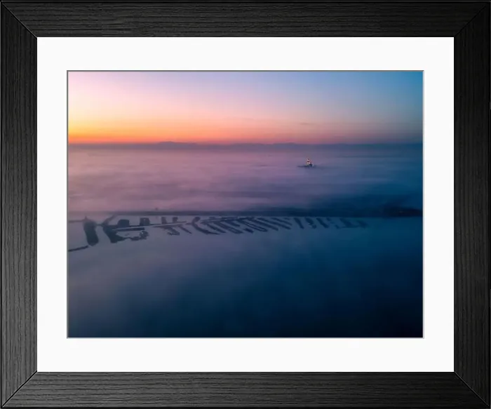 Framed Print : The golden island. Grado Island from above at sunset Framed Print : The golden island. Grado Island from above at sunset