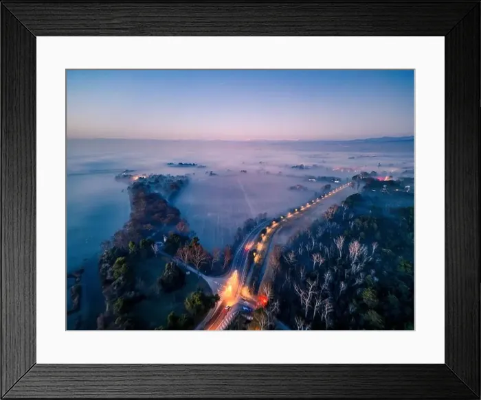 Framed Print : The golden island. Grado Island from above at sunset Framed Print : The golden island. Grado Island from above at sunset