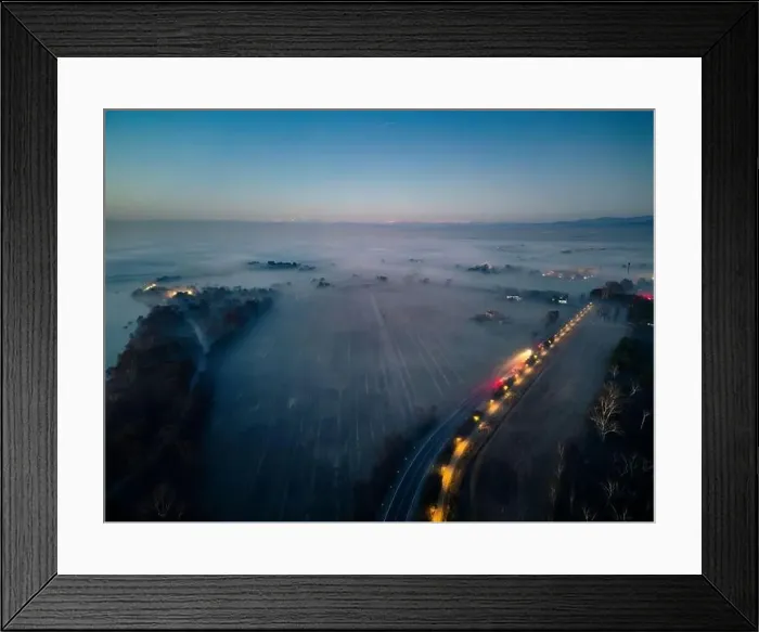 Framed Print : The golden island. Grado Island from above at sunset Framed Print : The golden island. Grado Island from above at sunset