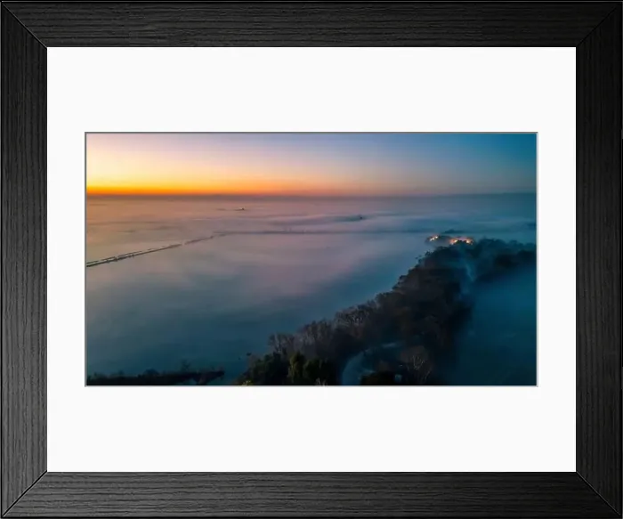 Framed Print : The golden island. Grado Island from above at sunset Framed Print : The golden island. Grado Island from above at sunset