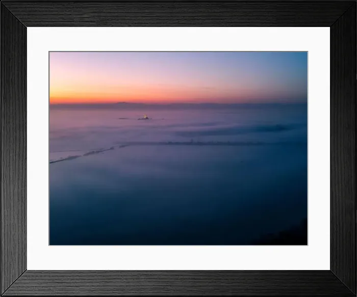 Framed Print : The golden island. Grado Island from above at sunset Framed Print : The golden island. Grado Island from above at sunset