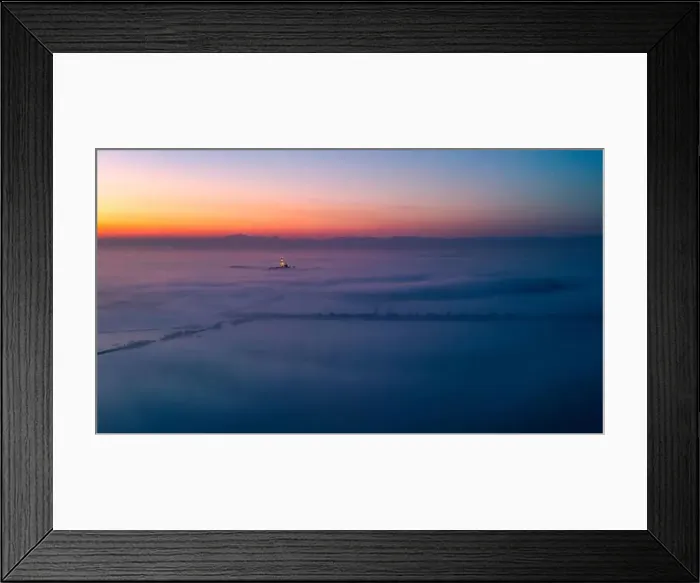 Framed Print : The golden island. Grado Island from above at sunset Framed Print : The golden island. Grado Island from above at sunset