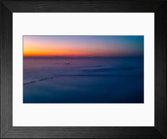 Framed Print : The golden island. Grado Island from above at sunset Framed Print : The golden island. Grado Island from above at sunset