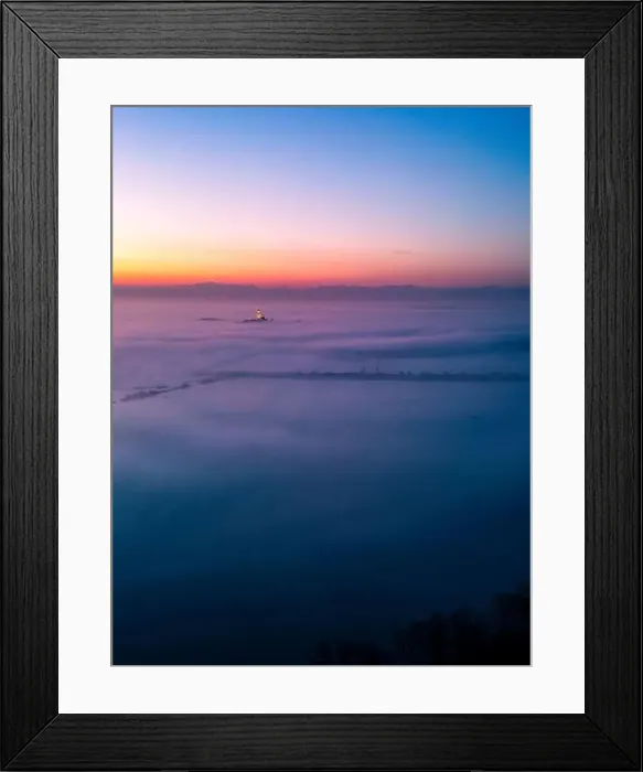 Framed Print : The golden island. Grado Island from above at sunset Framed Print : The golden island. Grado Island from above at sunset