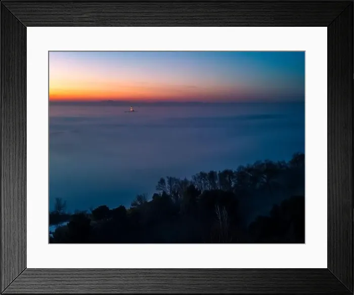 Framed Print : The golden island. Grado Island from above at sunset Framed Print : The golden island. Grado Island from above at sunset