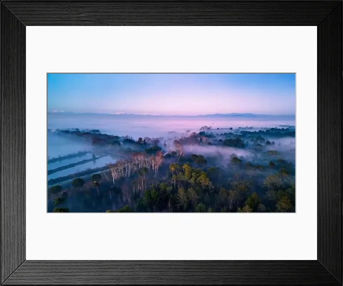 Framed Print : The golden island. Grado Island from above at sunset Framed Print : The golden island. Grado Island from above at sunset