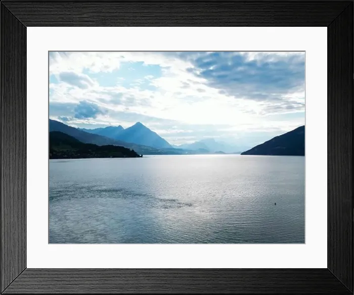 Framed Print : Big lake Lucerne in the Switzerland with mountains around it Framed Print : Big lake Lucerne in the Switzerland with mountains around it