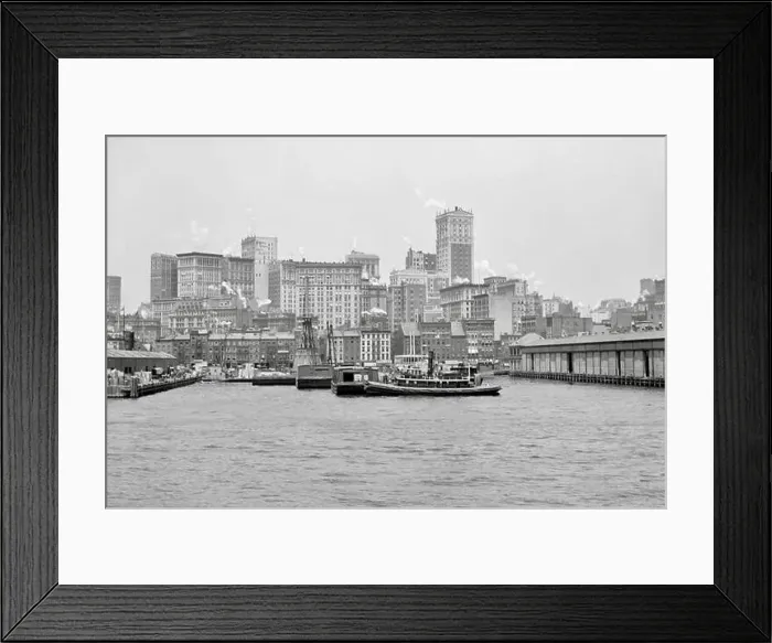 Framed Print : New York City skyline 1906 Framed Print : New York City skyline 1906