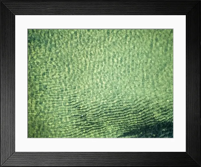 Framed Print : Waves on the beach of Port Grimaud captured with a drone Framed Print : Waves on the beach of Port Grimaud captured with a drone