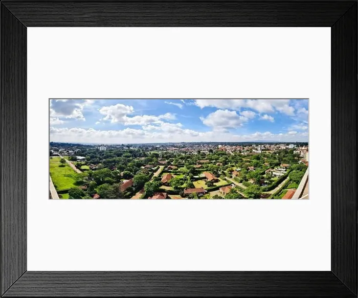 Framed Print : a residential area with single-storey houses and a courtyard in the suburbs of the big city of one-storey America Framed Print : a residential area with single-storey houses and a courtyard in the suburbs of the big city of one-storey America