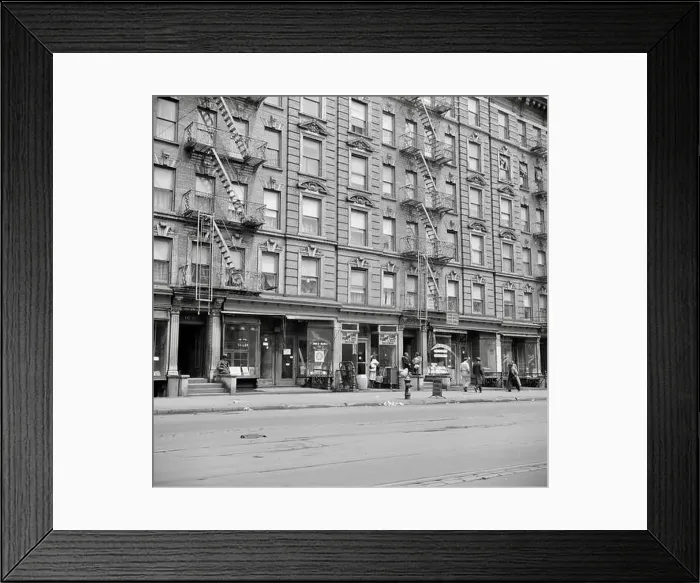 Framed Print : Harlem apartment house, New York City, May 1943 Framed Print : Harlem apartment house, New York City, May 1943