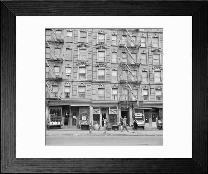 Framed Print : Harlem apartment house, New York City, May 1943 Framed Print : Harlem apartment house, New York City, May 1943