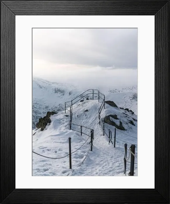 Framed Print : view from Sniezka (Snezka) mountain in winter, Giant Mountains.Karkonosze (Krkonose) Framed Print : view from Sniezka (Snezka) mountain in winter, Giant Mountains.Karkonosze (Krkonose)