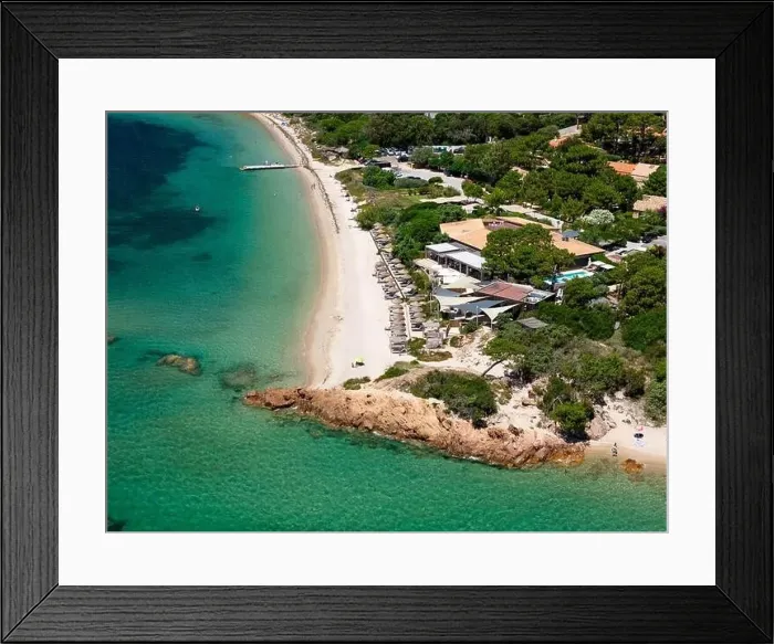 Framed Print : La plage Casadelmar beachfront aerial drone view Framed Print : La plage Casadelmar beachfront aerial drone view