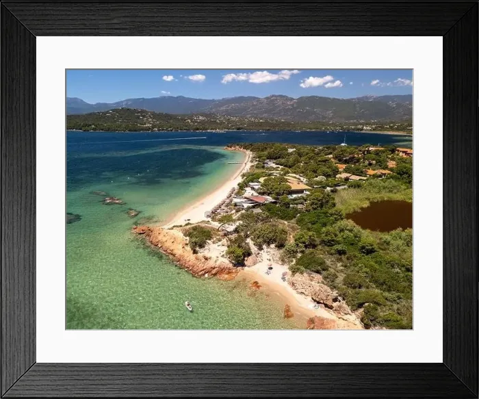 Framed Print : La plage Casadelmar beachfront aerial drone view Framed Print : La plage Casadelmar beachfront aerial drone view