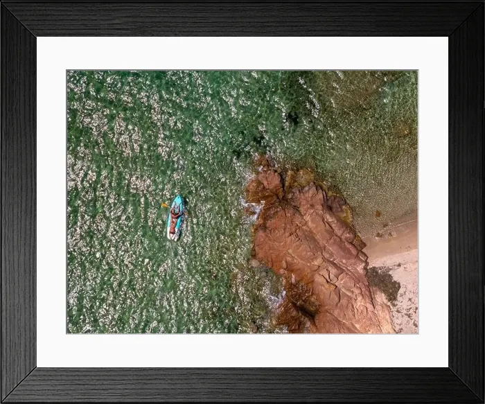 Framed Print : La plage Casadelmar beachfront aerial drone view Framed Print : La plage Casadelmar beachfront aerial drone view