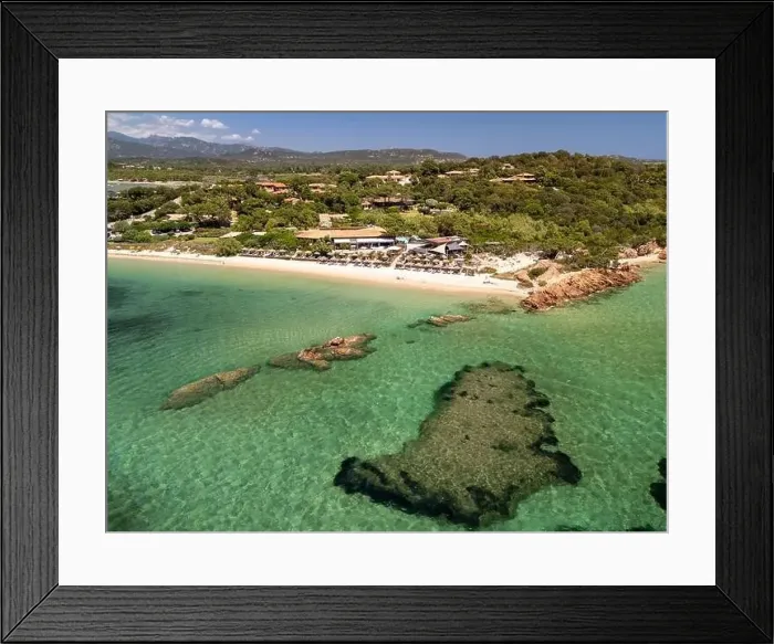 Framed Print : La plage Casadelmar beachfront aerial drone view Framed Print : La plage Casadelmar beachfront aerial drone view
