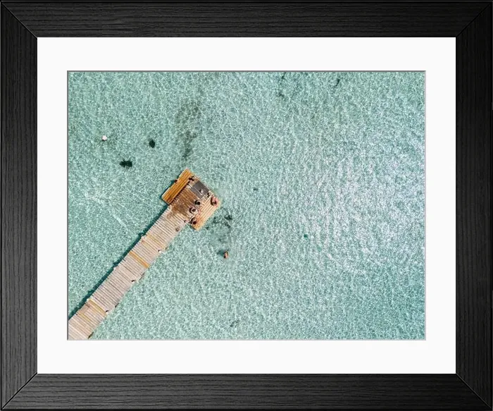 Framed Print : Plage de Santa Giulia beach and coastline Corsica France aerial perspective Framed Print : Plage de Santa Giulia beach and coastline Corsica France aerial perspective