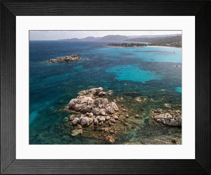 Framed Print : Felseninsel Corsica France aerial photography drone Framed Print : Felseninsel Corsica France aerial photography drone