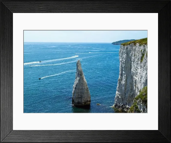 Framed Print : White Cliffs of Old Harry Rocks Jurassic Coast from a drone, Dorset Coast, Poole, England Framed Print : White Cliffs of Old Harry Rocks Jurassic Coast from a drone, Dorset Coast, Poole, England