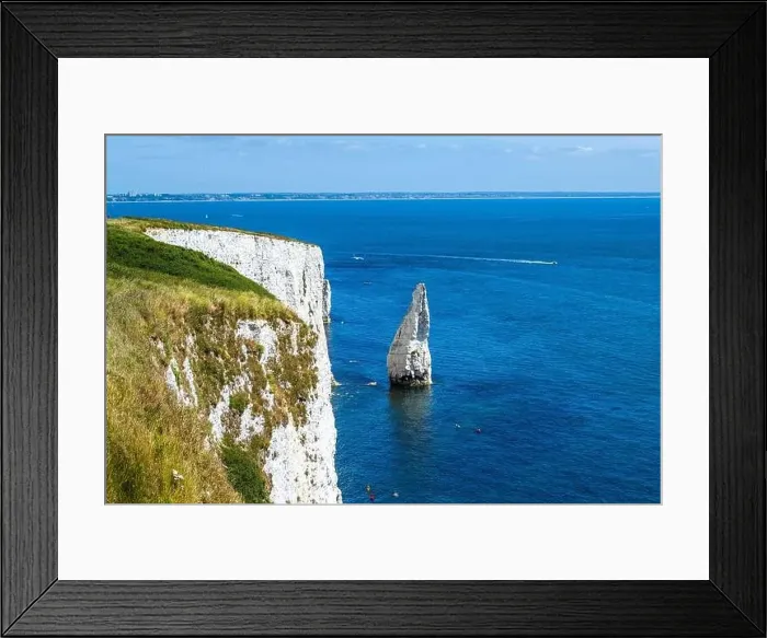 Framed Print : White Cliffs of Old Harry Rocks Jurassic Coast from a drone, Dorset Coast, Poole, England Framed Print : White Cliffs of Old Harry Rocks Jurassic Coast from a drone, Dorset Coast, Poole, England