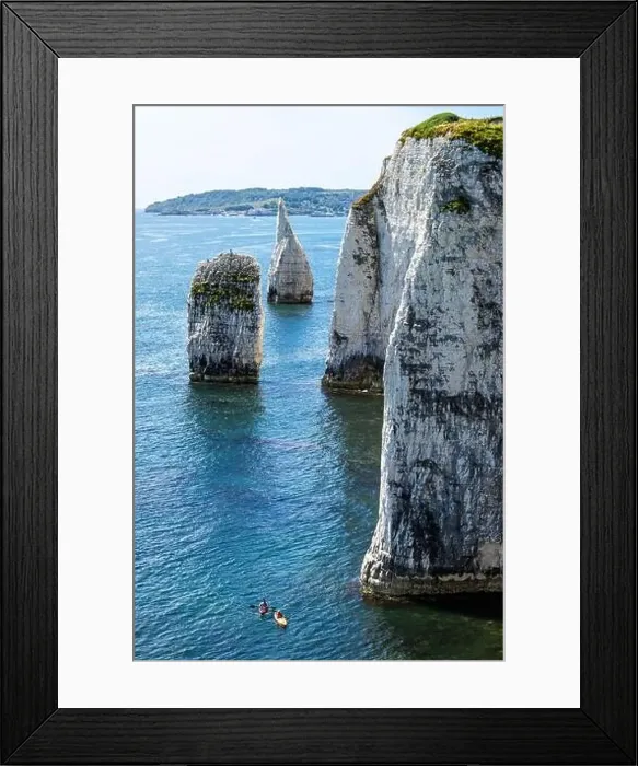Framed Print : White Cliffs of Old Harry Rocks Jurassic Coast from a drone, Dorset Coast, Poole, England Framed Print : White Cliffs of Old Harry Rocks Jurassic Coast from a drone, Dorset Coast, Poole, England