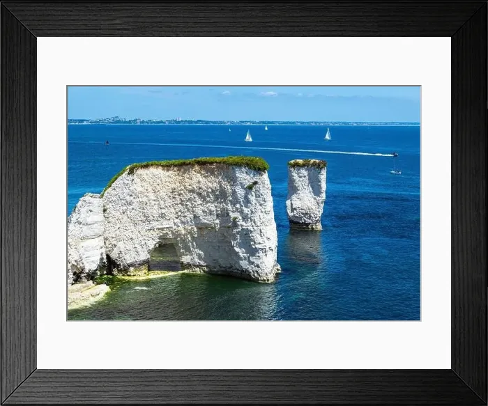 Framed Print : White Cliffs of Old Harry Rocks Jurassic Coast from a drone, Dorset Coast, Poole, England Framed Print : White Cliffs of Old Harry Rocks Jurassic Coast from a drone, Dorset Coast, Poole, England
