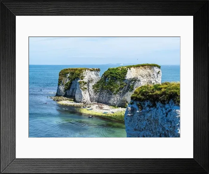 Framed Print : White Cliffs of Old Harry Rocks Jurassic Coast from a drone, Dorset Coast, Poole, England Framed Print : White Cliffs of Old Harry Rocks Jurassic Coast from a drone, Dorset Coast, Poole, England