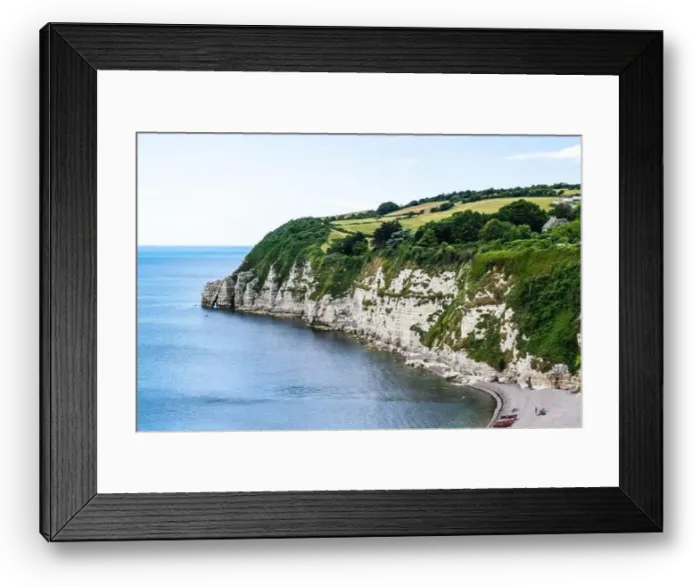 Framed Print : White Cliffs and Beer Beach, Jurassic Coast, Beer Village, Seaton, Devon, England Framed Print : White Cliffs and Beer Beach, Jurassic Coast, Beer Village, Seaton, Devon, England