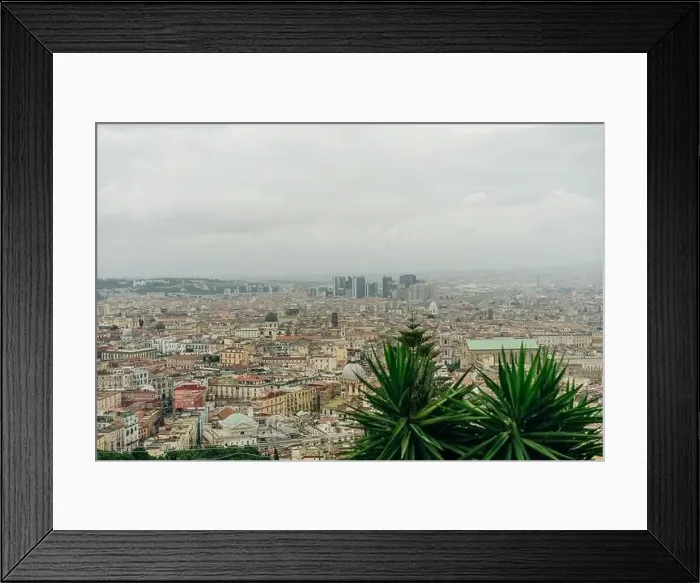 Framed Print : Top view of downtown Naples, Italy. High quality photo Framed Print : Top view of downtown Naples, Italy. High quality photo