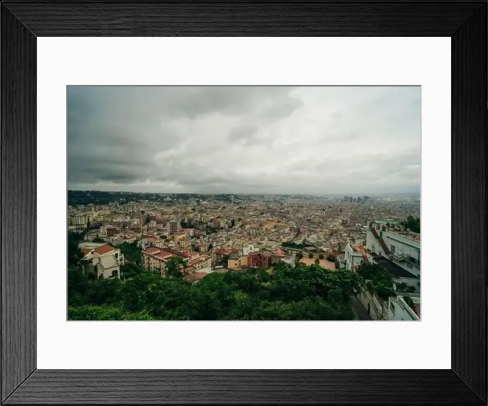 Framed Print : Top view of downtown Naples, Italy. High quality photo Framed Print : Top view of downtown Naples, Italy. High quality photo